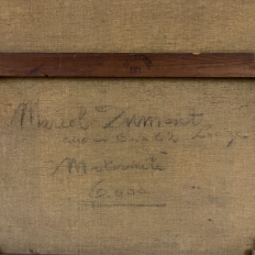 “Maternité” Framed Oil Painting on Canvas by Marcel Dumont ~ Dated 1943 