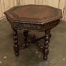 Antique Renaissance Octagonal Center Table ~ End Table