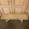 19th Century Swedish Rustic Bench with Distressed Painted Finish