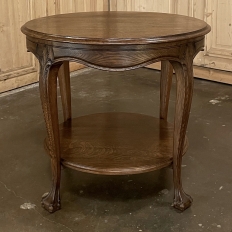 Antique French Round End Table ~ Gueridon