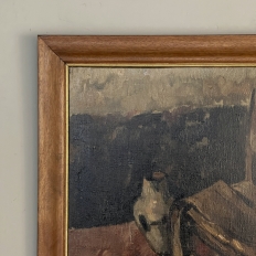 Antique Post Impressionist Framed Oil Painting on Canvas by P. H. Shott