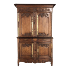 Early 19th Century Country French Armoire ~ Quatre Follet