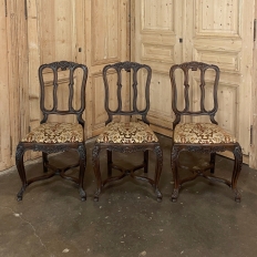 Set of 6 Antique French Louis XIV Dining Chairs