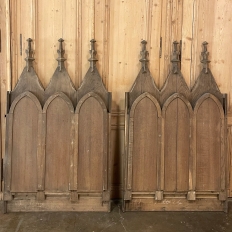 Pair 19th Century Gothic Revival Architectural Panels