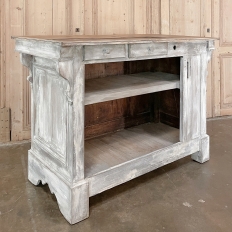 19th Century French Neoclassical Painted Bar ~ Counter