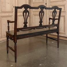 19th Century French Louis XVI Canape ~ Bench