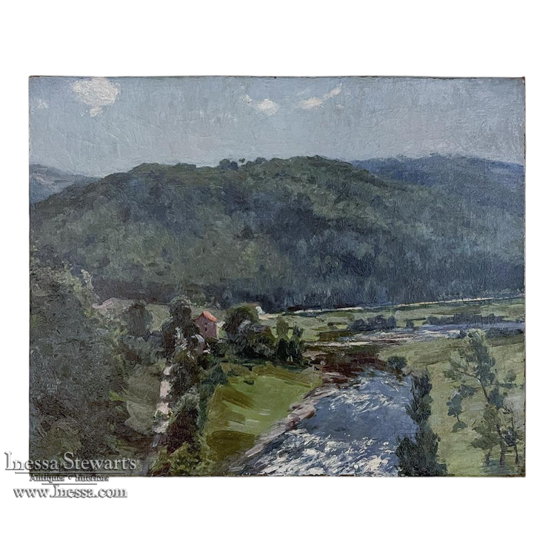 Oil Painting on Canvas by Xavier Wurth (1869-1933)