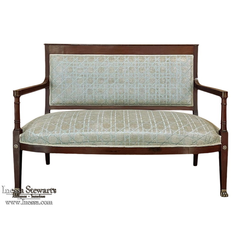 19th Century Napoleon III Period Empire Style Sofa ~ Canape