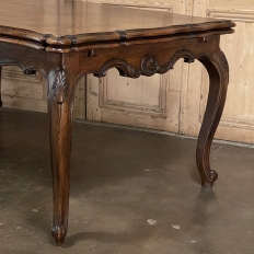 Antique Country French Draw Leaf Banquet Table