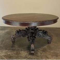 19th Century French Renaissance Oval Center Table