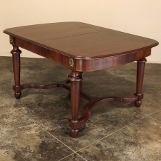 Antique French Louis XVI Mahogany Dining Table with Ormolu