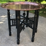 Antique Copper Top Folding End Table