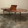 Antique French Louis XVI Mahogany Oval Pop-Leaf Dining Table