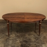Antique French Louis XVI Mahogany Oval Pop-Leaf Dining Table