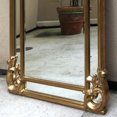 Antique Italian Giltwood Mantel Mirror ~ Wall Mirror