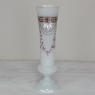 Antique Hand-Painted Frosted Glass Flower Vase