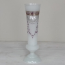 Antique Hand-Painted Opaline Glass Flower Vase