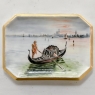 Antique Hand-Painted Limoges Platter of Venice signed by the artist.