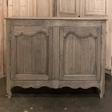 18th Century Country French Buffet in Stripped Oak
