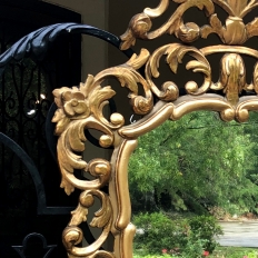 Italian Baroque Giltwood Mirror