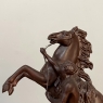 Antique Spelter Statue of Man & Horse