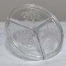 Vintage Etched Glass Serving Dish