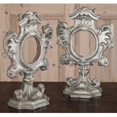 Pair 18th Century Italian Silver-Gilt Monstrances