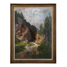 Framed Oil Painting on Canvas by Walter Kopp (1877-1953)