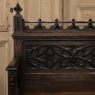 19th Century French Gothic Hall Bench