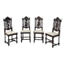 Set of Four 19th Century French Renaissance Chairs