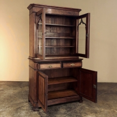 19th Century French Louis Philippe Mahogany Bookcase