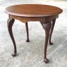 Antique English Queen Anne Round End Table