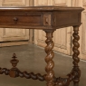 19th Century French Walnut Barley Twist Writing Desk