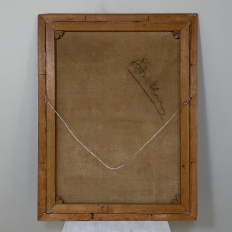 Mid-Century Framed Oil Painting on Canvas by R. Crommelynck