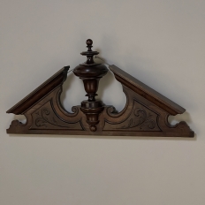 19th Century French Walnut Neoclassical Decorative Crown