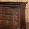 19th Century French Louis Philippe Period Mahogany Marble Top Commode