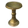 Antique Embossed Brass Lamp Table ~ Gueridon ~ Pedestal