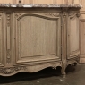 Antique Grand Louis XIV Demilune Marble Top Buffet ~ Credenza