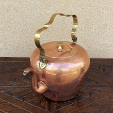 18th Century Copper Tea Kettle