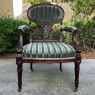Pair 19th Century French Louis XVI Mahogany Armchairs ~ Fauteuils