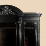 19th Century Grand Napoleon III Period Ebonized Triple Bookcase