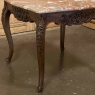 Antique French Louis XV Marble Top Square Coffee Table ~ End Table