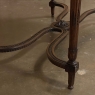 19th Century French Walnut Louis XVI Marble Top End Table