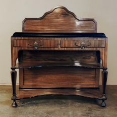 French Art Deco Rosewood Marble Top Buffet
