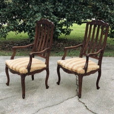 Set of 12 Antique Louis XV Dining Chairs includes 2 Armchairs