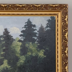 Antique Framed Oil Painting on Canvas by Xavier Wurth (1869-1933)