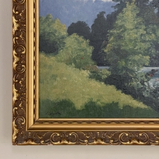 Antique Framed Oil Painting on Canvas by Xavier Wurth (1869-1933)