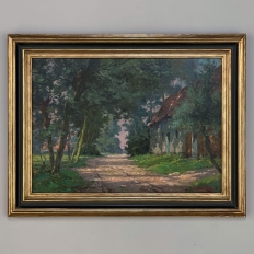 Antique Framed Oil Painting by Marcel Lizen (1887-1946)