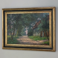 Antique Framed Oil Painting by Marcel Lizen (1887-1946)