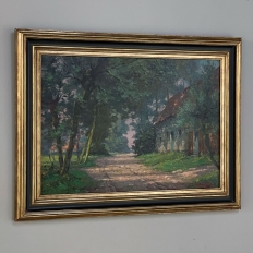 Antique Framed Oil Painting by Marcel Lizen (1887-1946)
